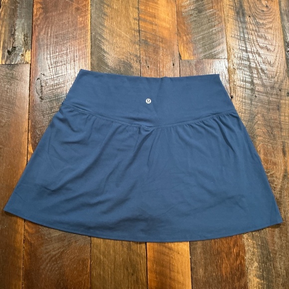Lululemon Pace Rival Skort Navy Blue Athletic Skort Size 12 - Picture 2 of 7